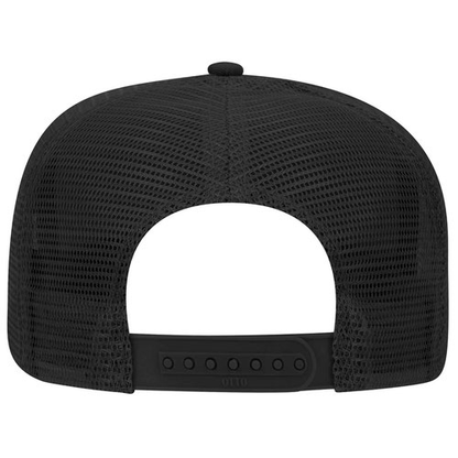 CRAZY BAWS : 5 Panel Trucker Snapback Hat : Black