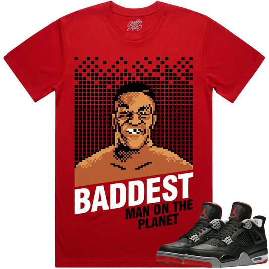 Bred 4s Shirt - Jordan 4 Reimagined Bred Shirts - Baddest