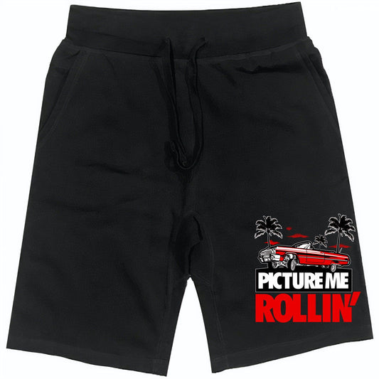 Bred 4s Shorts - Jordan Retro 4 Bred Reimagined Shorts - Red Picture