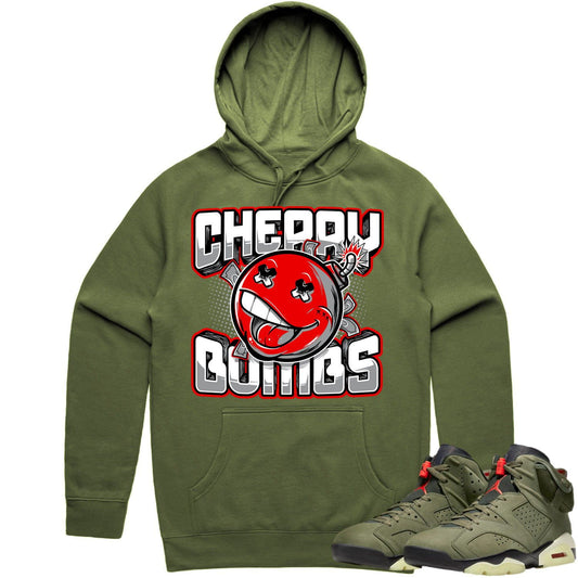 Cactus Jack 6s Hoodie - Jordan 6 Travis Scott Shirts - Cherry Bombs
