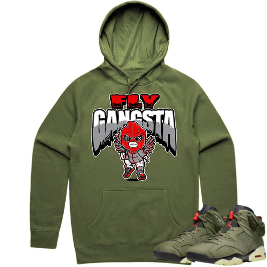 Cactus Jack 6s Hoodie - Jordan 6 Travis Scott Shirts - Red Fly Gangsta