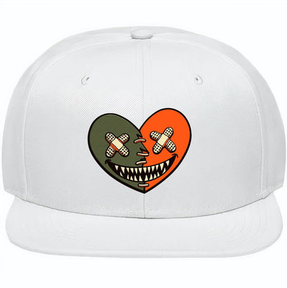 Celadon 1s Snapback Hats - Jordan 1 Celadon Snapbacks - Heart Baws