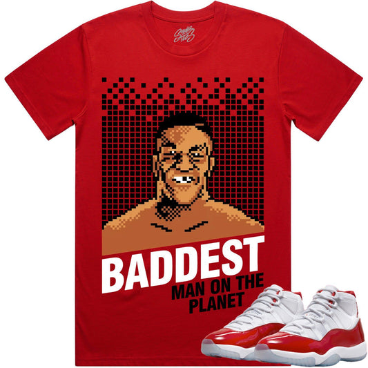 Cherry 11s Shirt - Jordan Retro 11 Cherry Shirts - Baddest