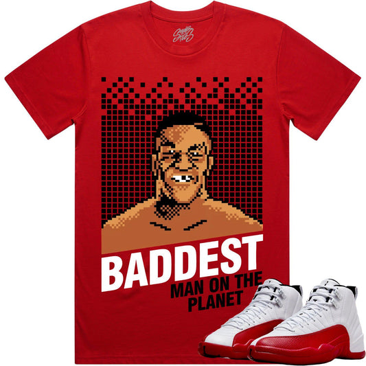Cherry 12s Shirt - Jordan Retro 12 Cherry Shirts - Baddest