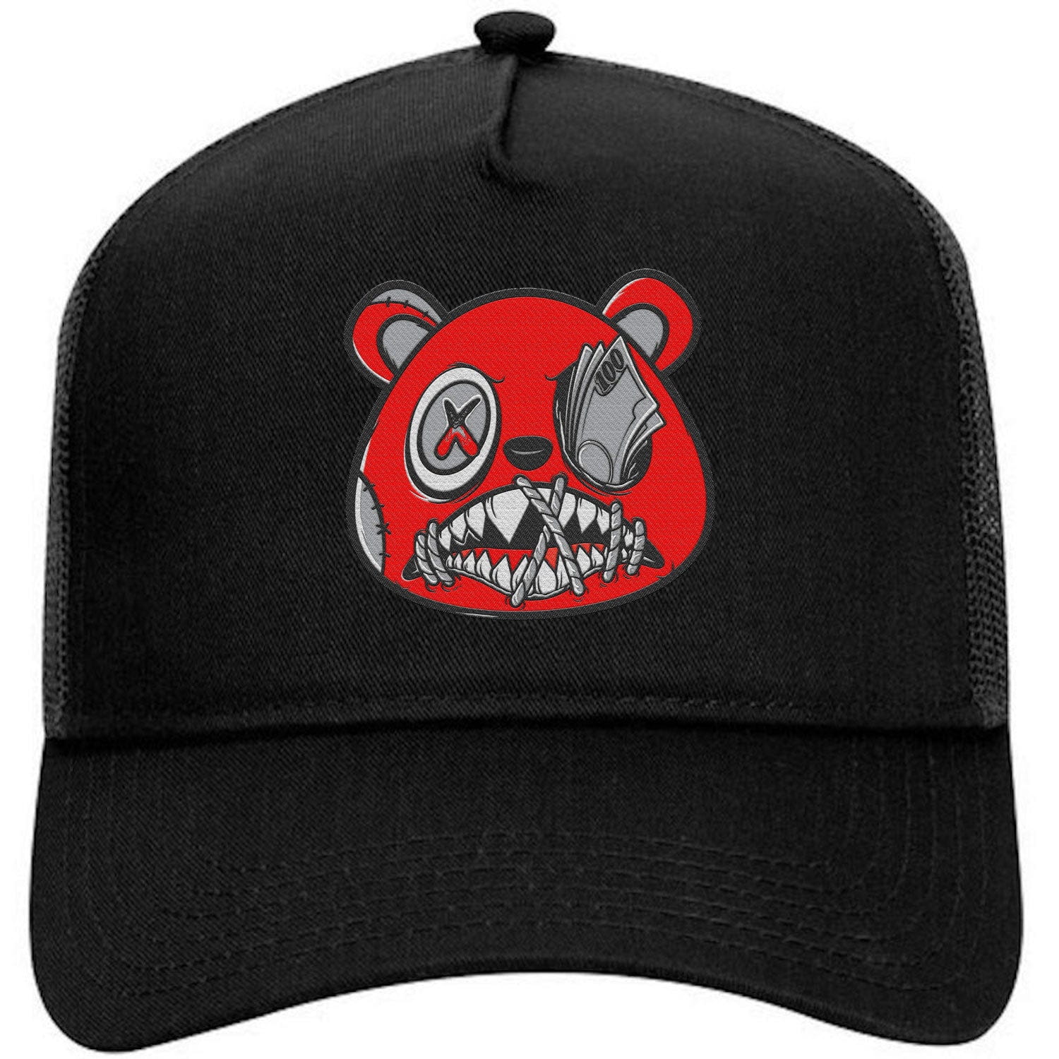 Cherry 12s Trucker Hats - Jordan 12 Cherry Hats - Money Talks