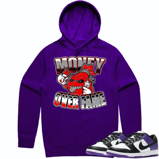 Court Purple Dunks Hoodie - Dunks Hoodies - Money Fame