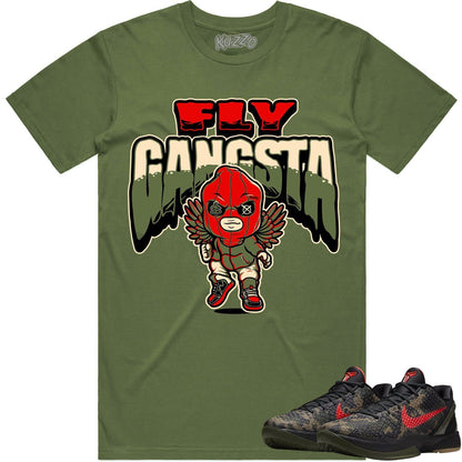 Italian Camo 6s Shirt - Kobe 6 Italian Camo Shirts - Fly Gangsta
