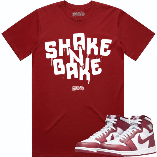 Jordan 1 Team Red 1s - Shirts to Match - Shake N Bake