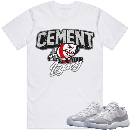 Jordan 11 Cement Shirts to Match : Cement Low 11s Sneaker Tees