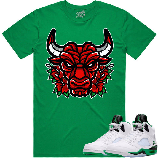 Jordan 5 Lucky Green 5s Shirt - Sneaker Tees - Bully Roses