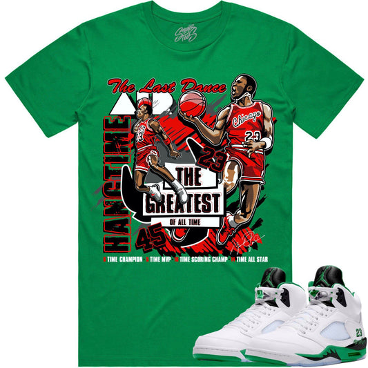 Jordan 5 Lucky Green 5s Shirt - Sneaker Tees - Hangtime