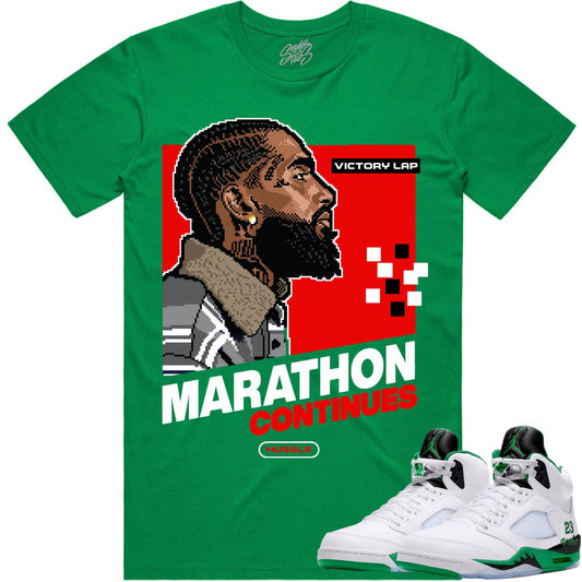 Jordan 5 Lucky Green 5s Shirt - Sneaker Tees - Victory