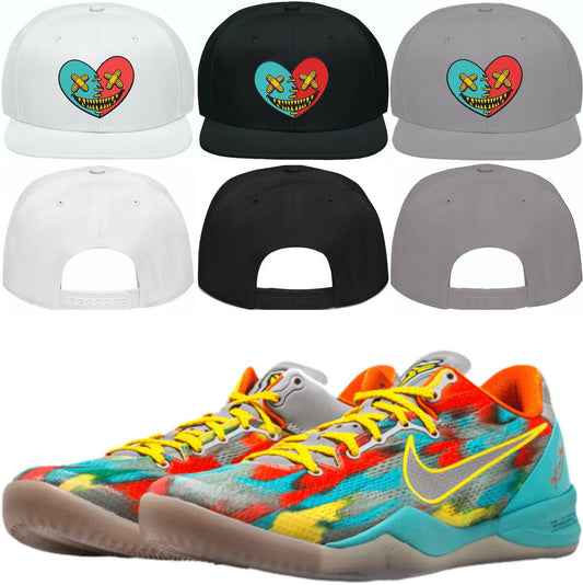 Kobe 8 Venice Beach 8s Snapback Hats - Venice Heart Baws