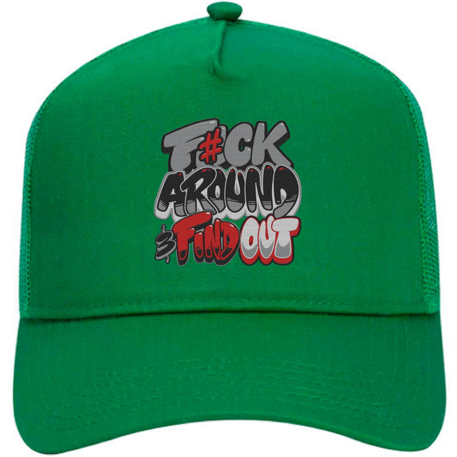 Lucky Green 5s Trucker Hats - Jordan 5 Lucky Green 5s Hats - F#ck