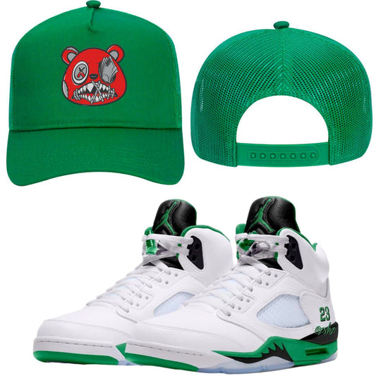 Lucky Green 5s Trucker Hats - Jordan 5 Lucky Green 5s Hats - Money