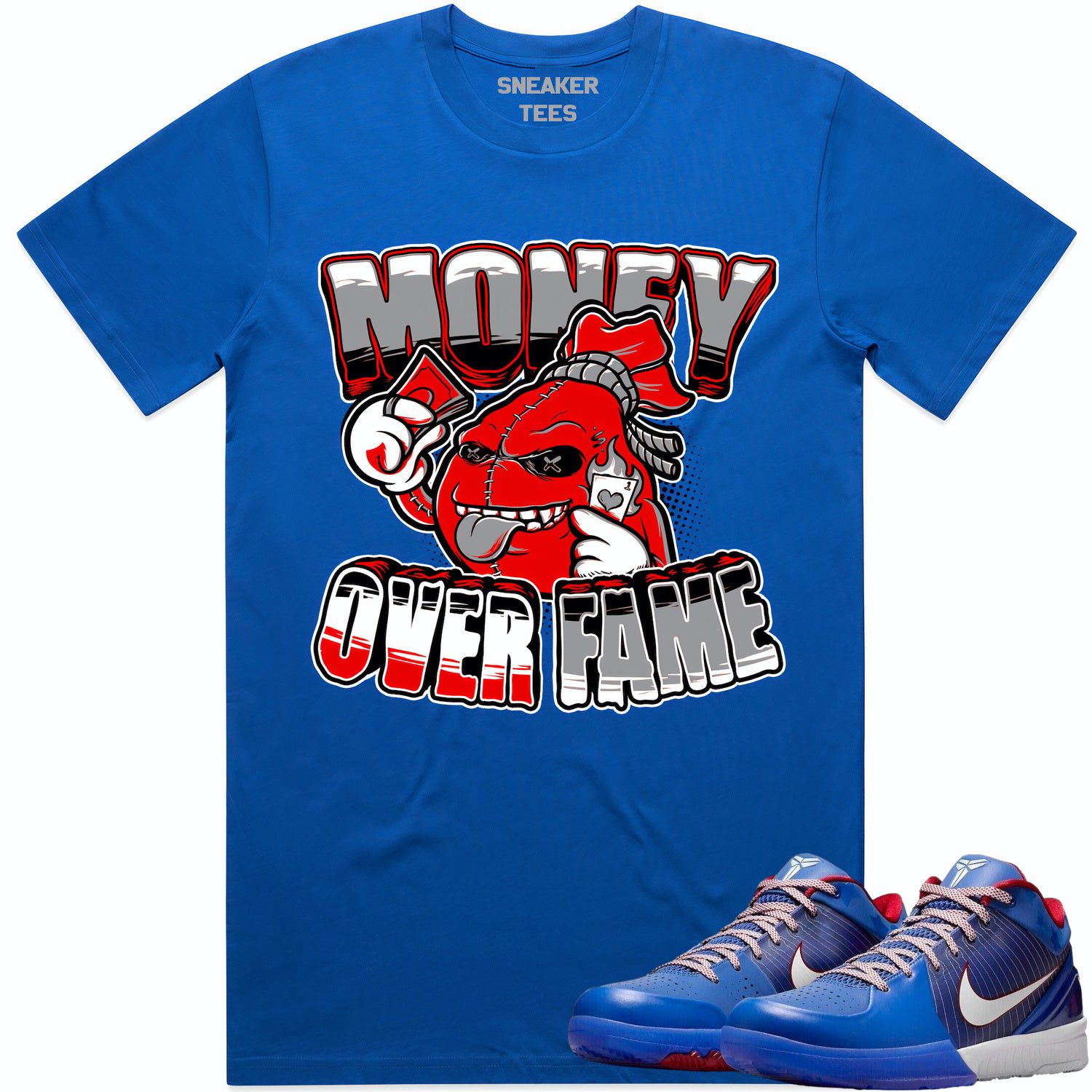 Philly 4s Shirt - Kobe 4 Philly Sneaker Tees - Red MOF