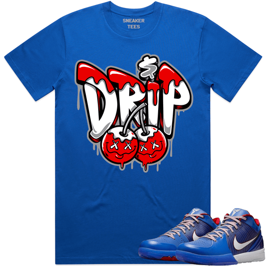 Philly 4s Shirt - Kobe 4 Philly Sneaker Tees - Red Money Drip