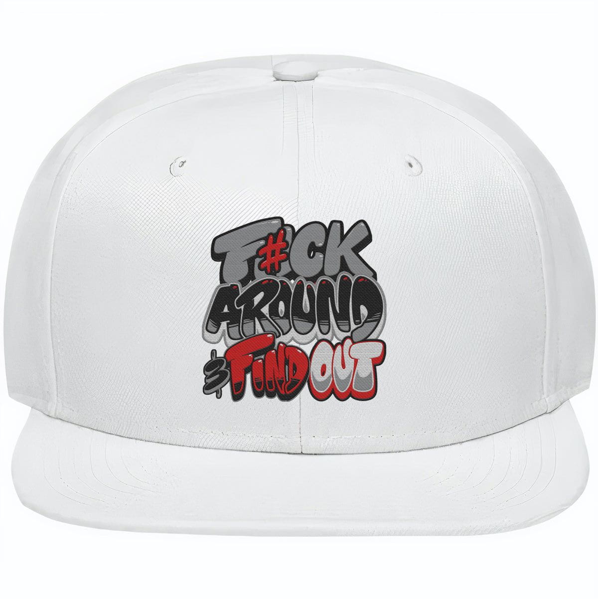 Red Taxi 12s Snapback Hat - Jordan 12 Red Taxis Hats - F#ck