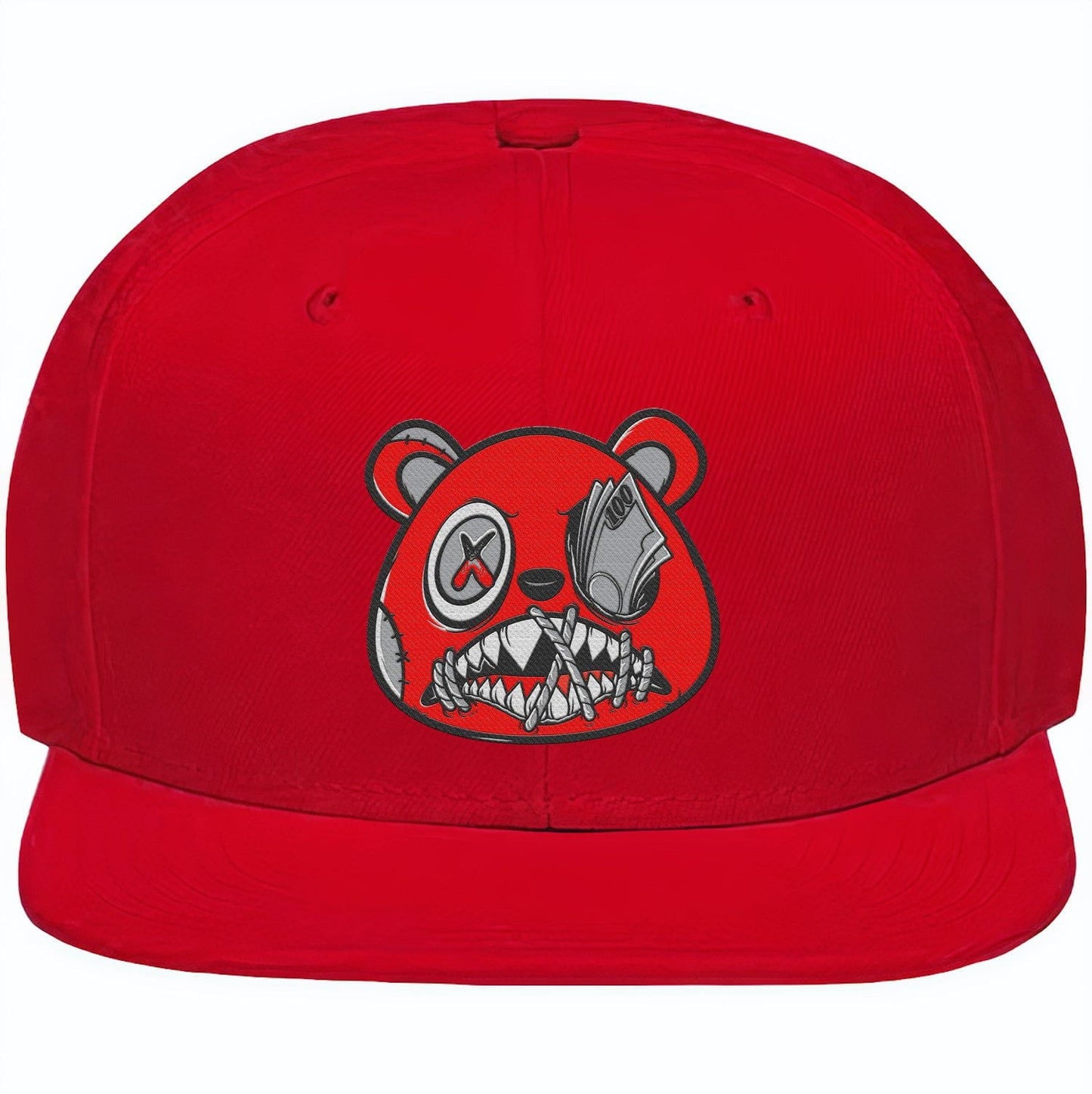 Red Taxi 12s Snapback Hat - Jordan 12 Red Taxis Hats - Money Talks