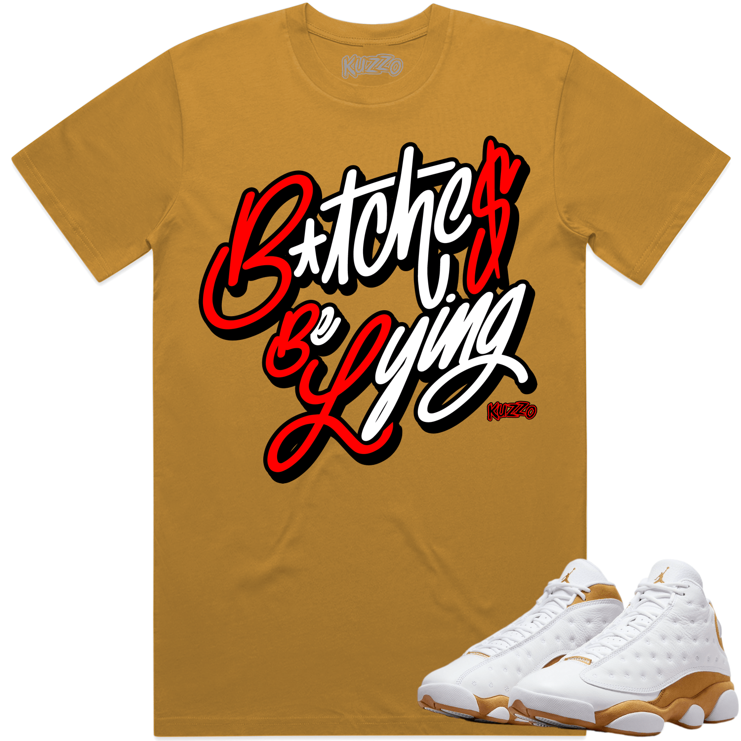 Jordan 13 Wheat 13s Shirt to Match Red BBL S Wheat