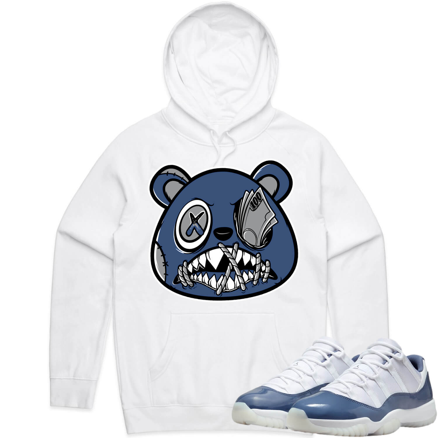 Diffused Blue 11s Hoodies