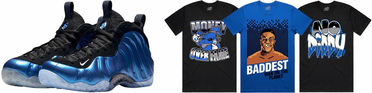 Blue Foamposite Shirts