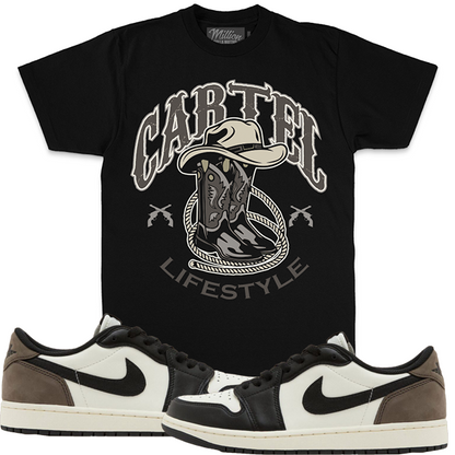 Mocha Low 1s Shirt to Match - Jordan 1 Sneaker Tees - Cartel