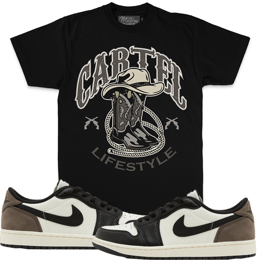 Mocha Low 1s Shirt to Match - Jordan 1 Sneaker Tees - Cartel