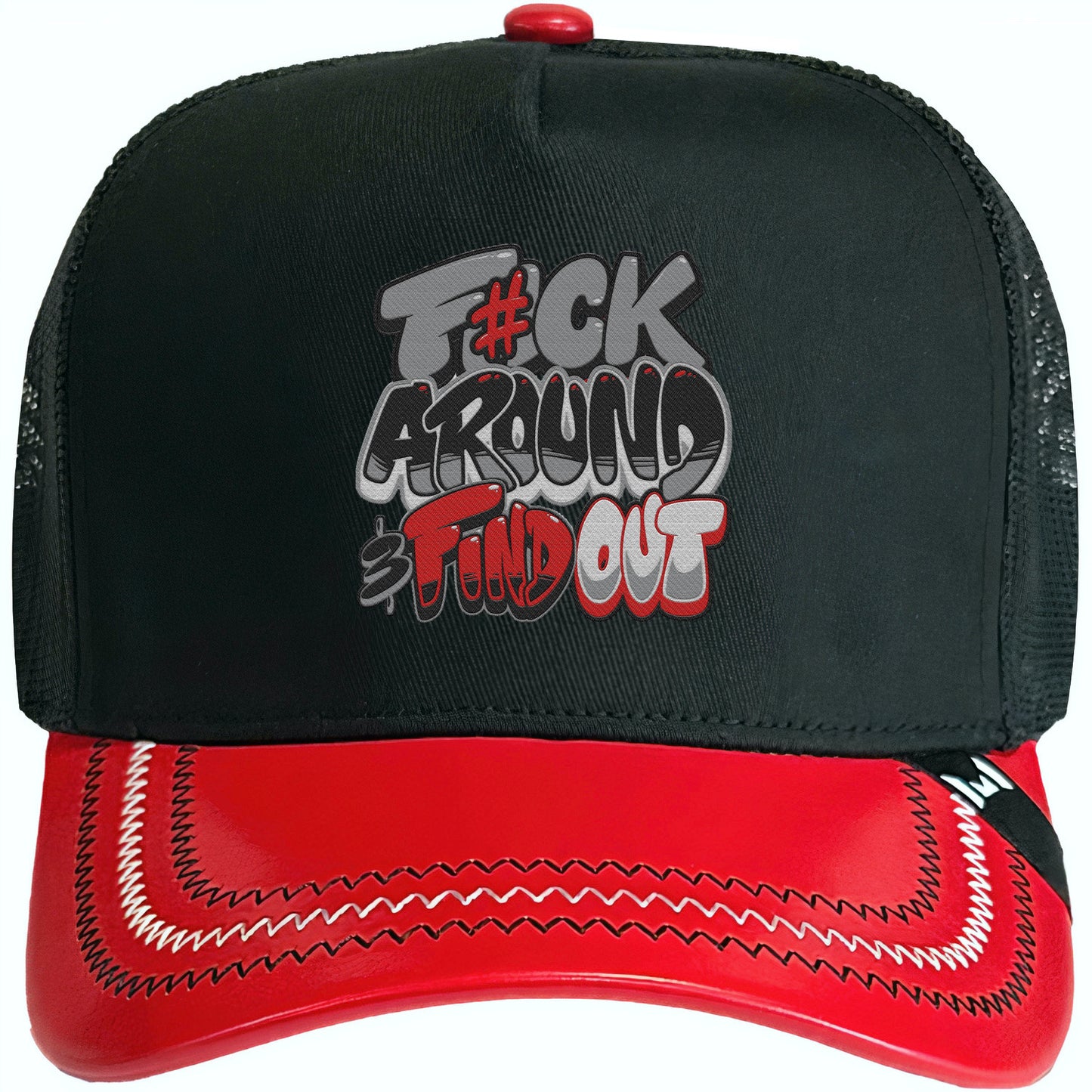 Black Cement 3s Trucker Hat - Jordan 3 Hat to Match - F#ck