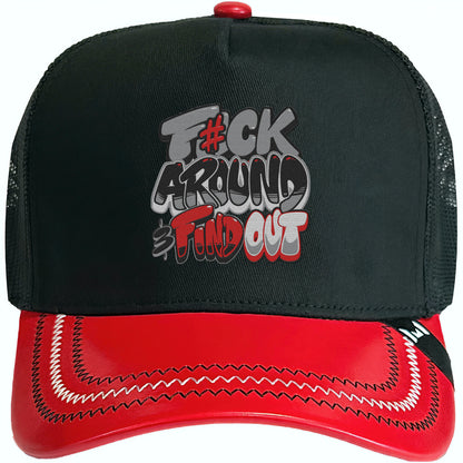 Black Cement 3s Trucker Hat - Jordan 3 Hat to Match - F#ck