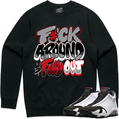 Black Toe 14s Sweater to Match - Jordan 14 Sneaker Tees - F#ck