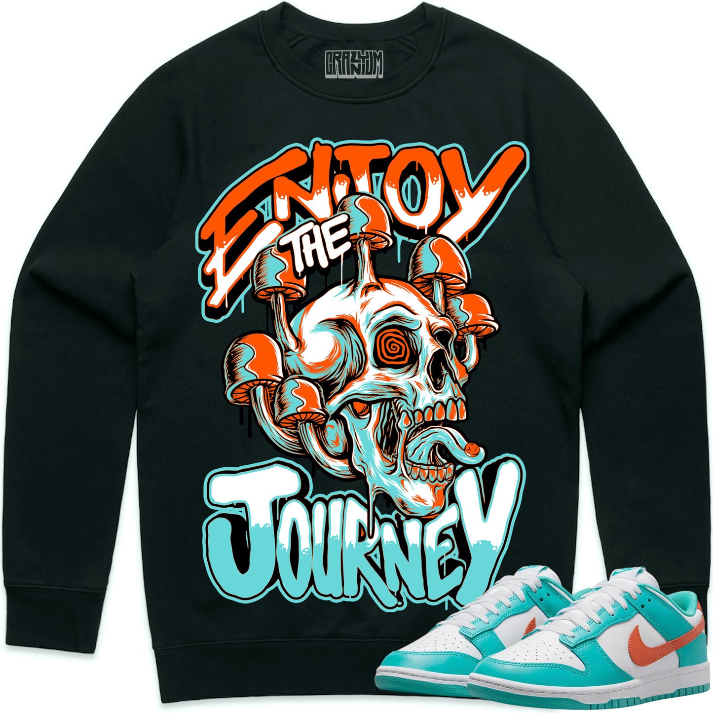 Miami Dolphin Dunks Sweater to Match - Enjoy Journey