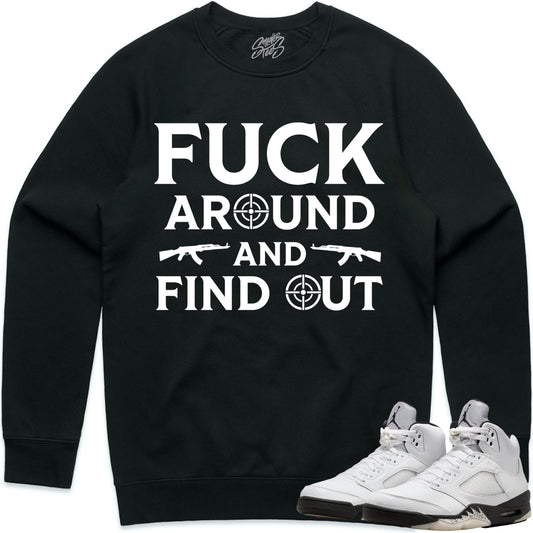 Reverse Metallic 5s Sweater to Match - Jordan 5 Sweatshirt - FAK47