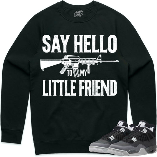 Fear 4s Sweater to Match - Jordan 4 Sneaker Tees - Little Friend