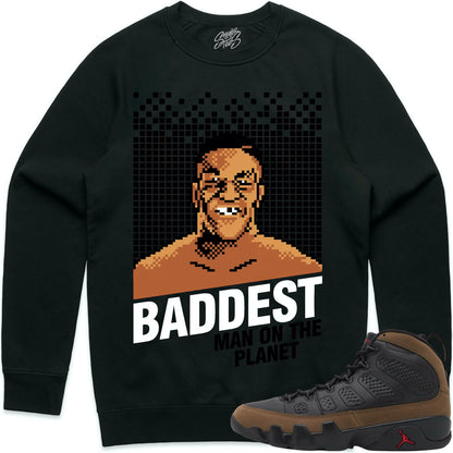 Olive 9s Sweater to Match - Jordan 9 Sweatshirt - Baddest