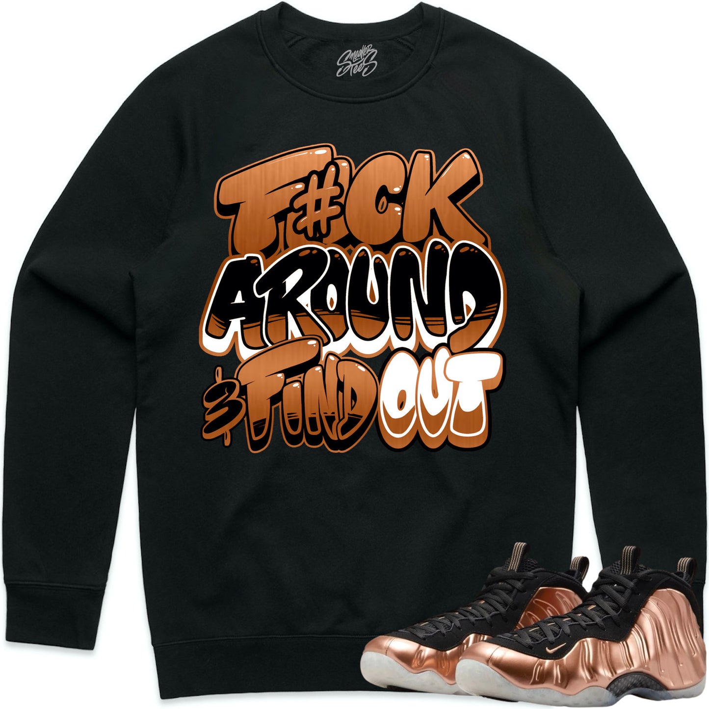 Copper Foamposite Sweater to Match - Sneaker Tees - F#ck