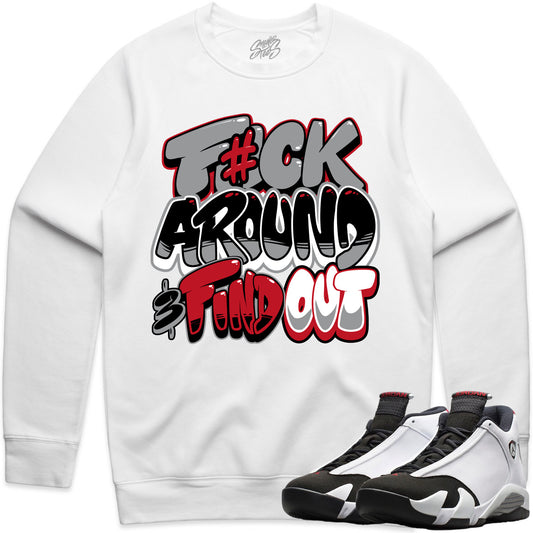 Black Toe 14s Sweater to Match - Jordan 14 Sneaker Tees - F#ck