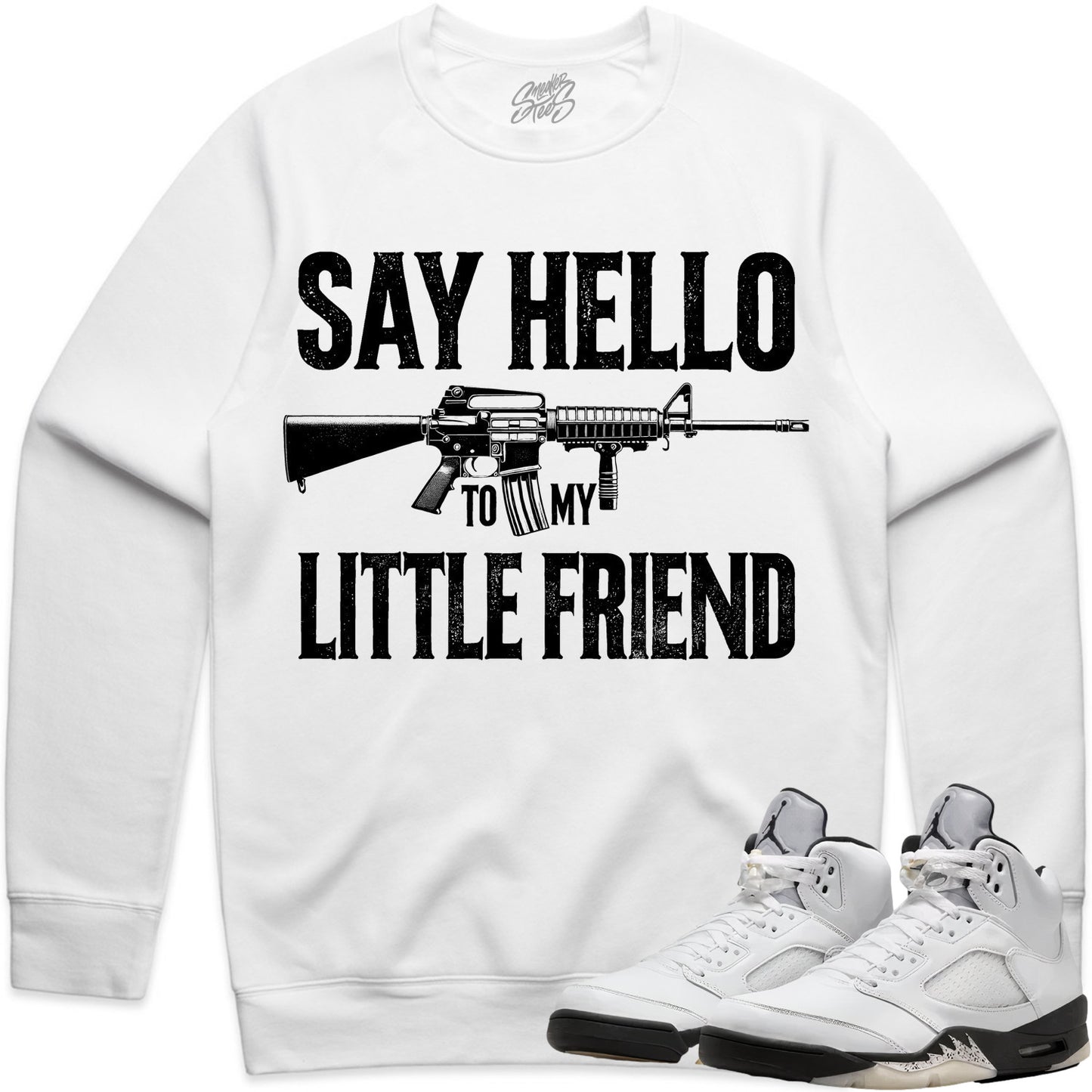 Reverse Metallic 5s Sweater to Match - Jordan 5 Sweatshirt - Little Friend