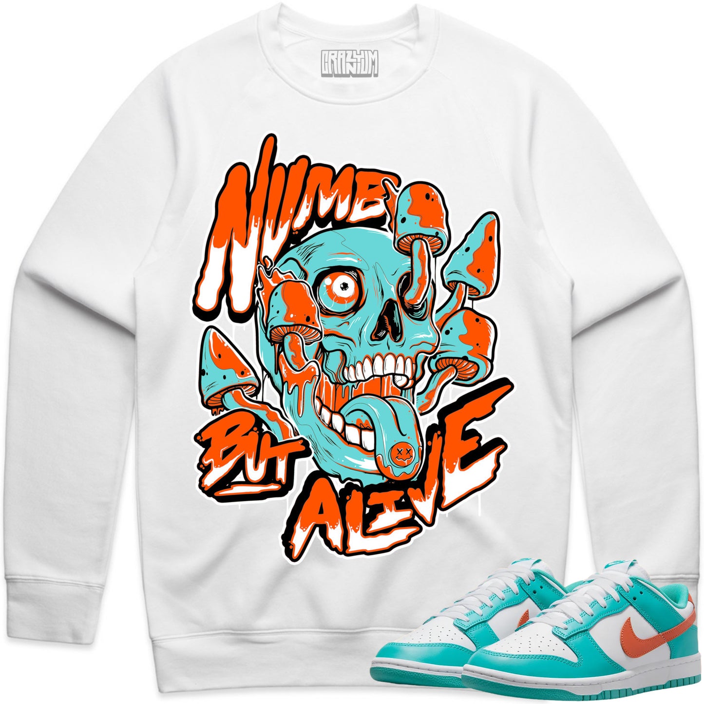 Miami Dolphin Dunks Sweater to Match - Numb but Alive