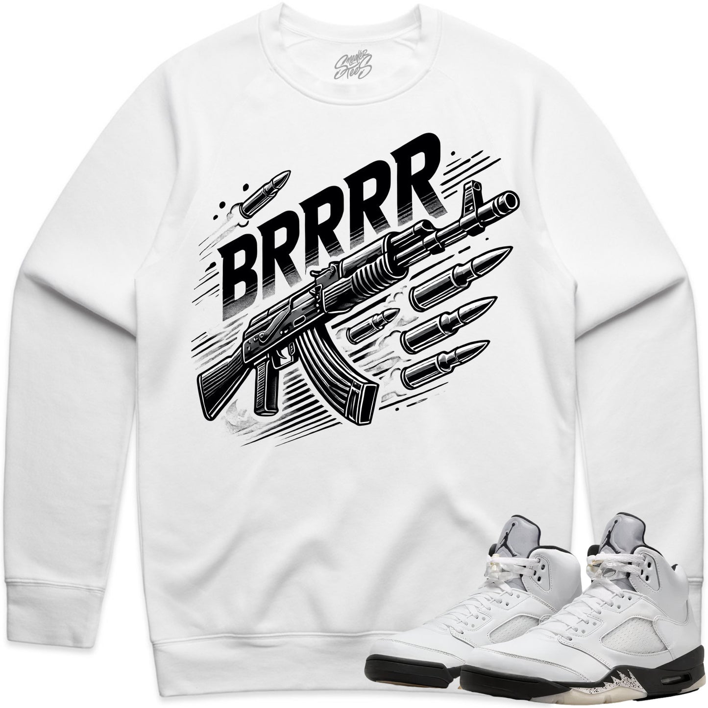 Reverse Metallic 5s Sweater to Match - Jordan 5 Sweatshirt - Brrr