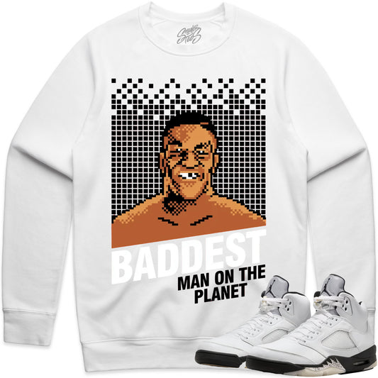 Reverse Metallic 5s Sweater to Match - Jordan 5 Sweatshirt - Baddest