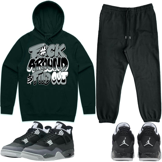 Fear 4s Sneaker Outfit - Hoodie & Jogger Sweat Suit - F#ck