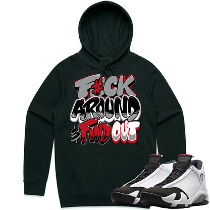 Black Toe 14s Hoodie to Match - Jordan 14 Sneaker Tees - F#ck