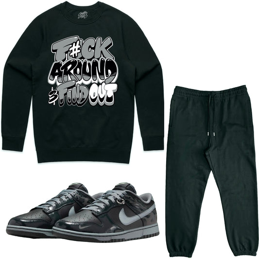 Berlin Dunks Sneaker Outfit - Sweater & Jogger Sweat Suit - F#ck