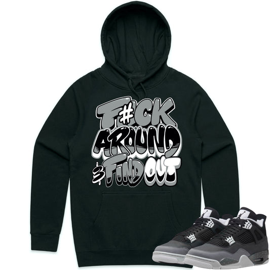 Fear 4s Hoodie to Match - Jordan 4 Sneaker Tees - F#ck