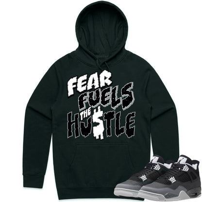 Fear 4s Hoodie to Match - Jordan 4 Sneaker Tees - Fear Hustle