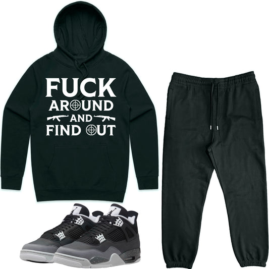 Fear 4s Sneaker Outfit - Hoodie & Jogger Sweat Suit - FAK47