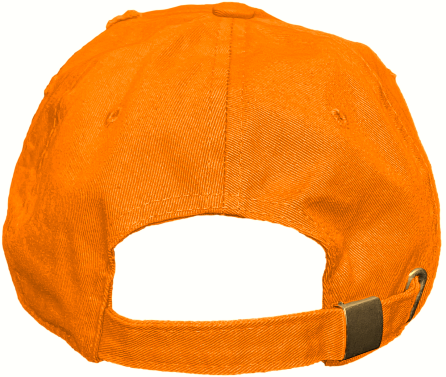 Blank Distressed Dad Hat Baseball Cap - Orange