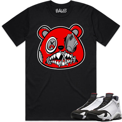 Black Toe 14s Shirt to Match - Jordan 14 Sneaker Tees - Money Talks Baws