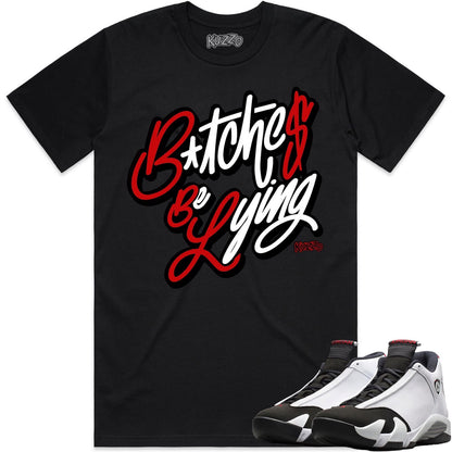 Black Toe 14s Shirt to Match - Jordan 14 Sneaker Tees - BBL